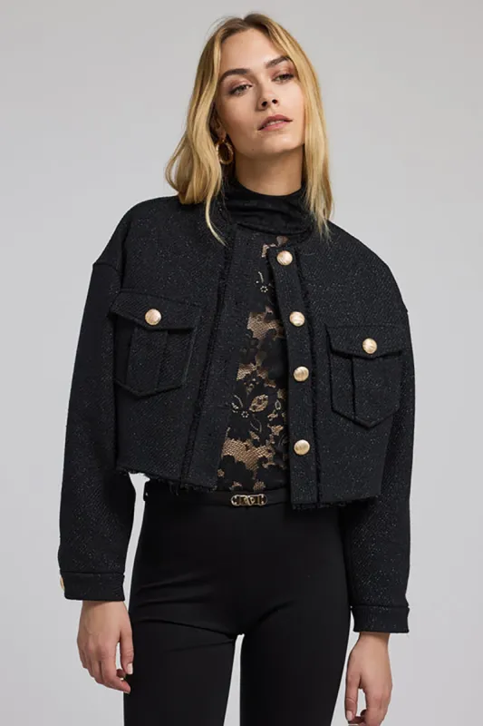 Emille Tweed Bomber Jacket sold by French Cuff