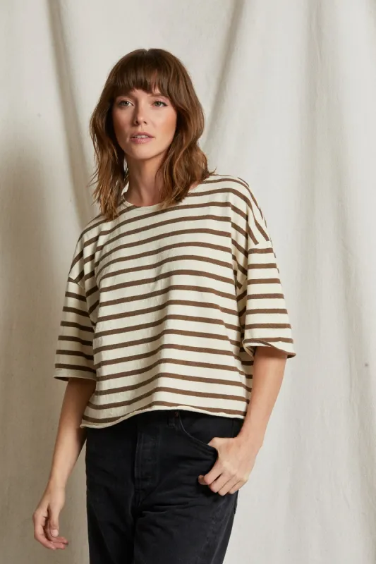 Swift Cotton Striped Tee sold by French Cuff