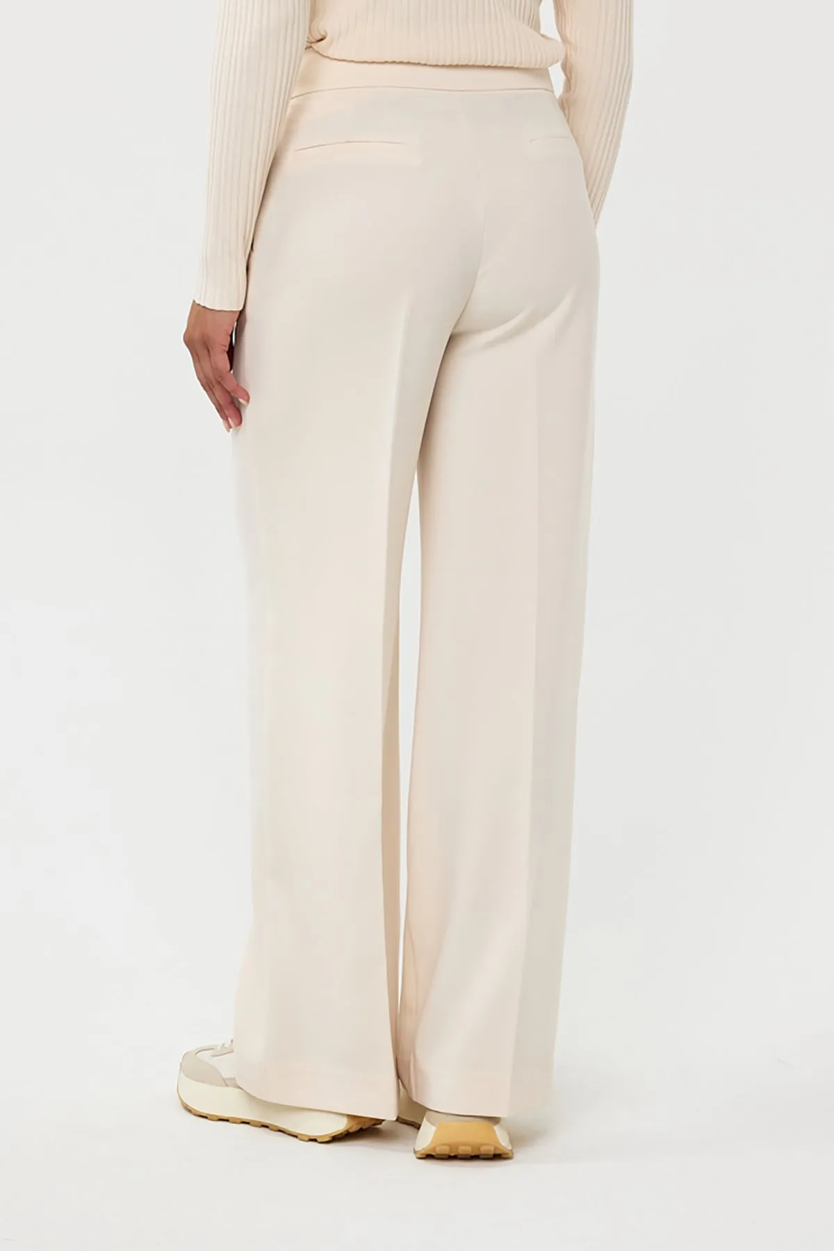 High Waisted Wide Leg City Trouser sold by French Cuff product image thumbnail 3