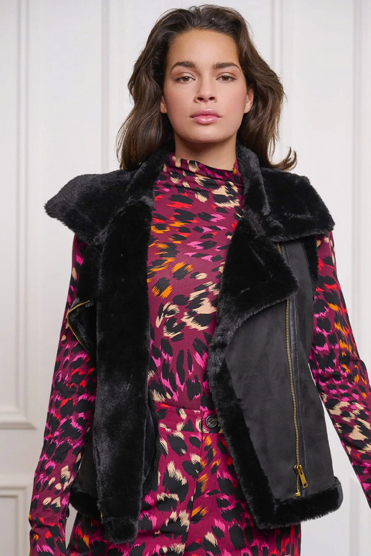 Suede/Fur Vest sold by French Cuff product image thumbnail 3