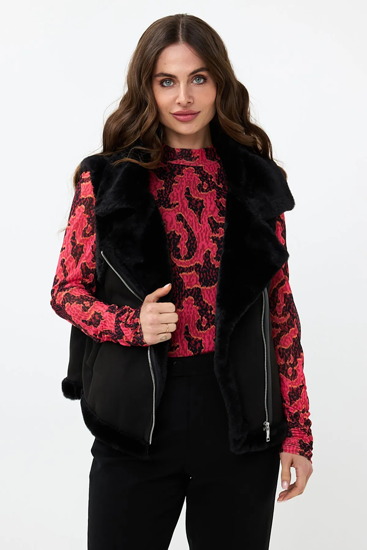 Suede/Fur Vest sold by French Cuff product image thumbnail 4