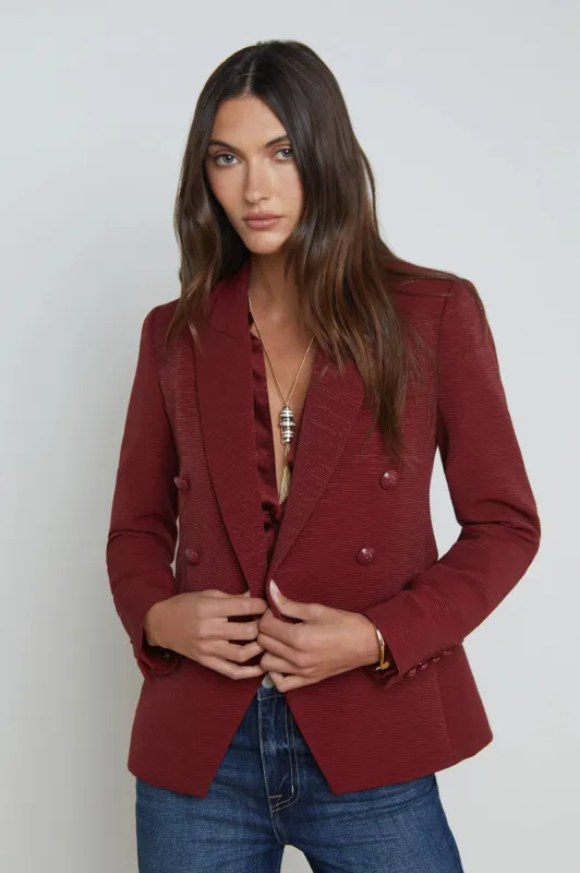 Kenzie Double Breasted Blazer made by L'AGENCE