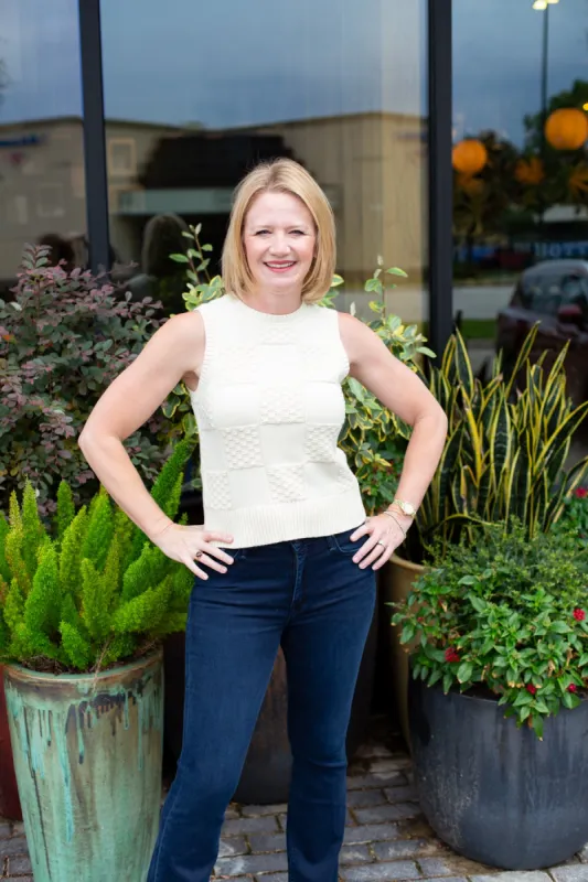 Scarlett Patchwork Vest sold by French Cuff