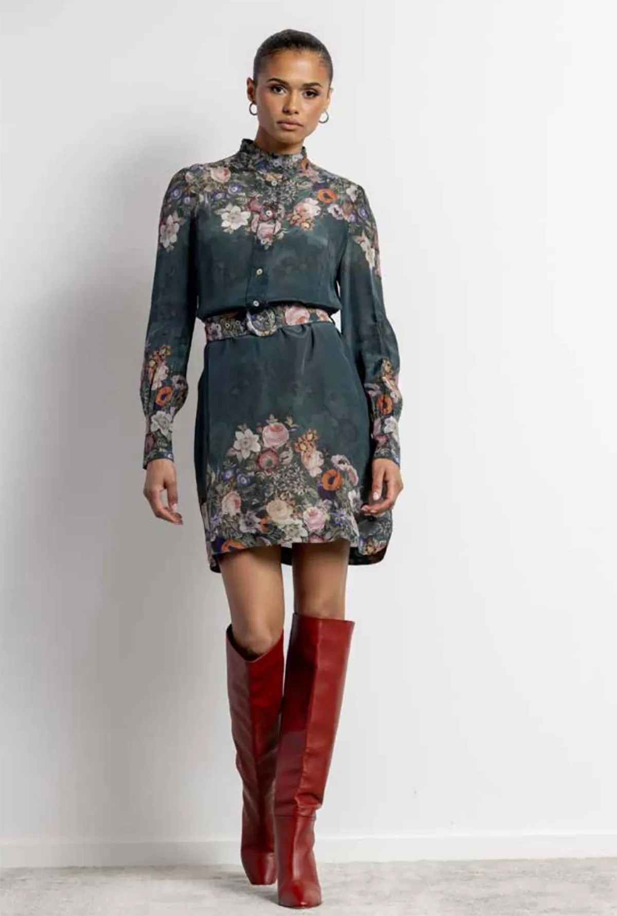 Green Flowers Dress sold by French Cuff product image thumbnail 2