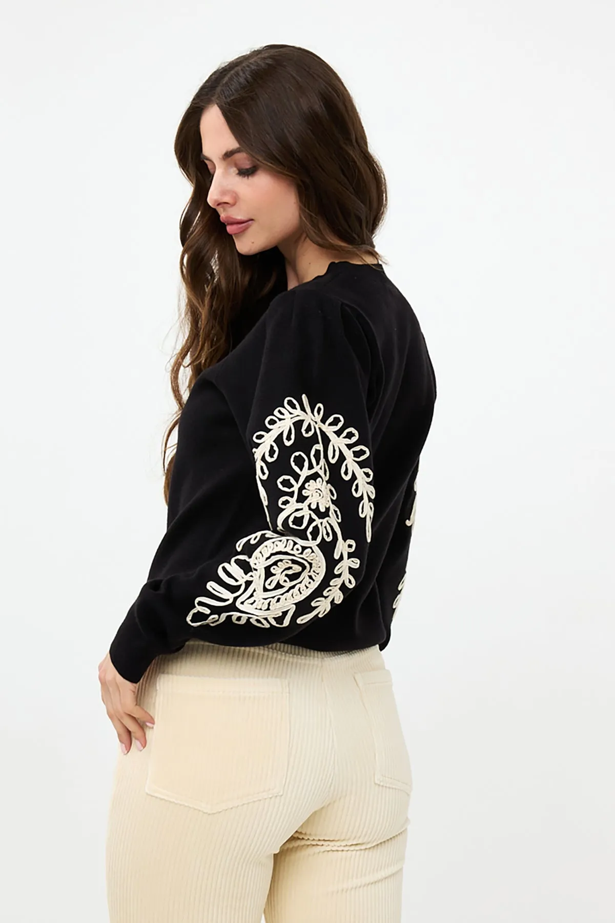Tape Embroidery Sweater sold by French Cuff product image thumbnail 3