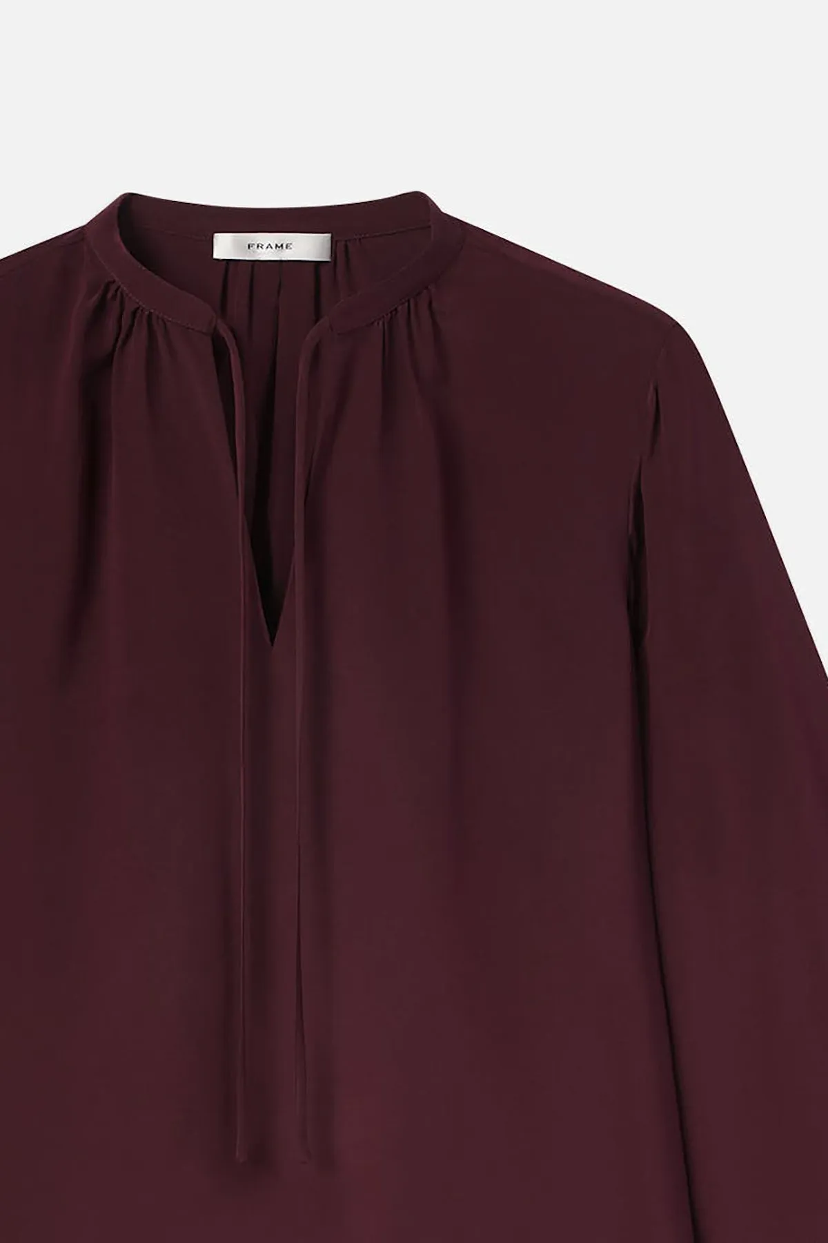 Shirred Tie Front Blouse sold by French Cuff product image thumbnail 2