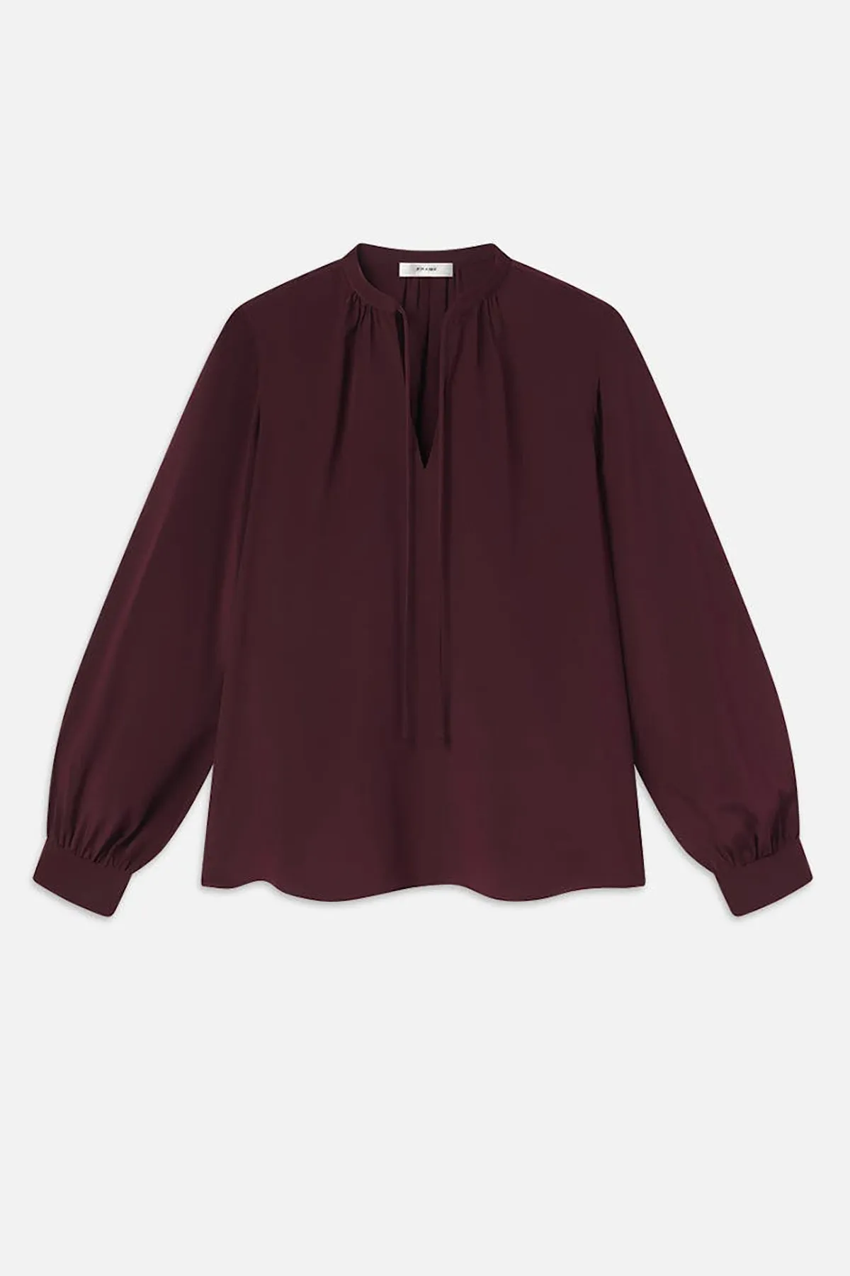 Shirred Tie Front Blouse sold by French Cuff