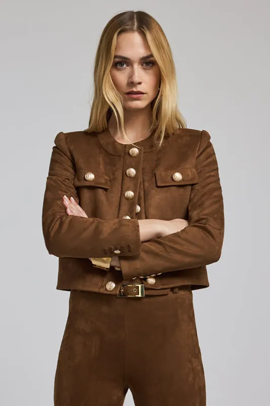 Karson Vegan Suede Jacket sold by French Cuff