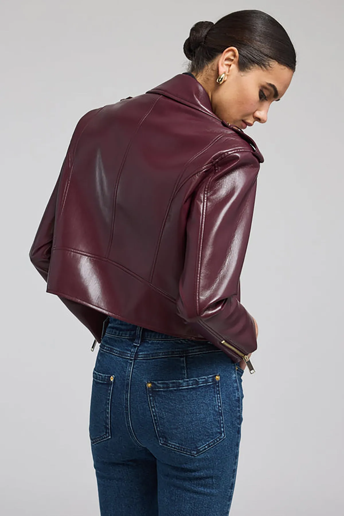 Cosita Vegan Leather Moto Jacket sold by French Cuff product image thumbnail 5