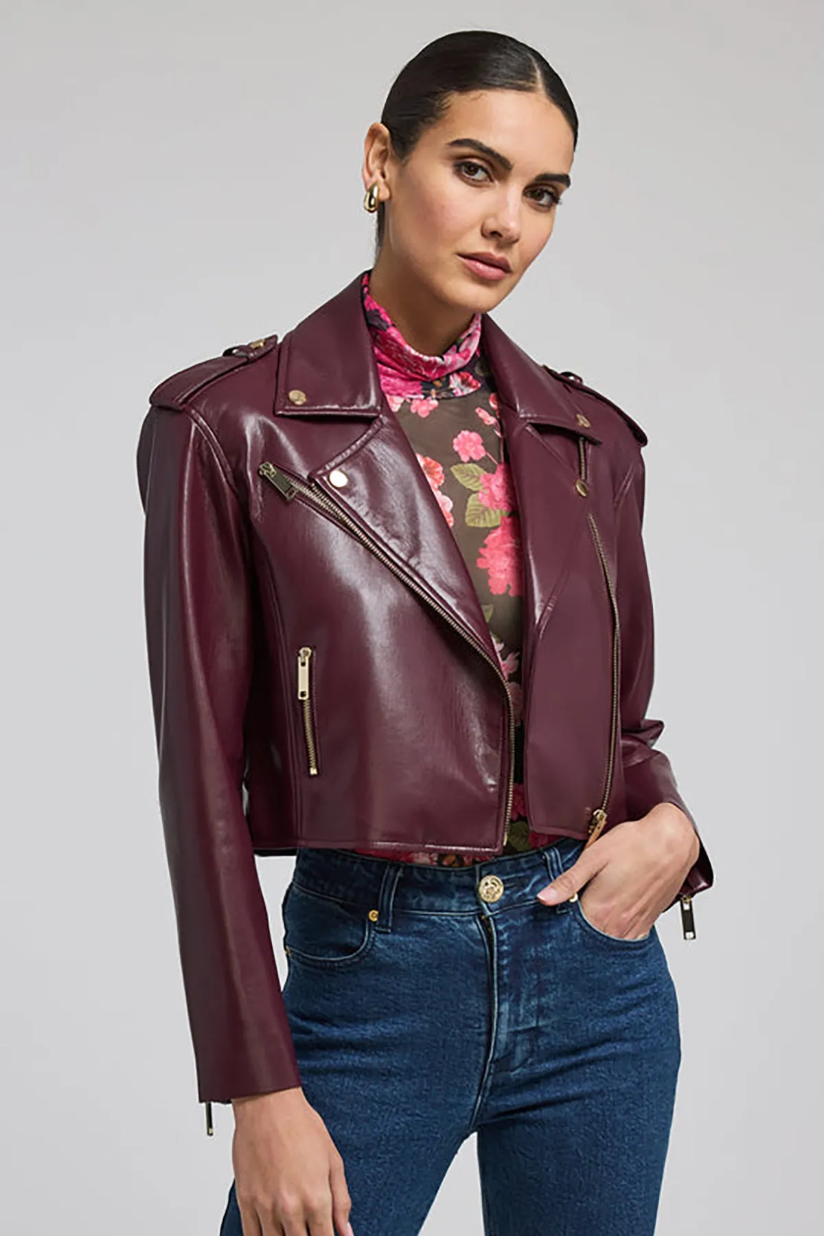 Cosita Vegan Leather Moto Jacket sold by French Cuff product image thumbnail 2