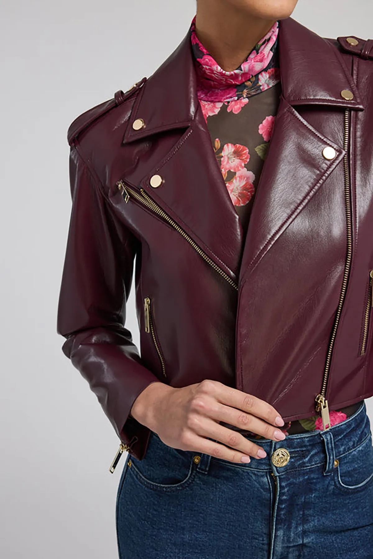 Cosita Vegan Leather Moto Jacket sold by French Cuff product image thumbnail 3