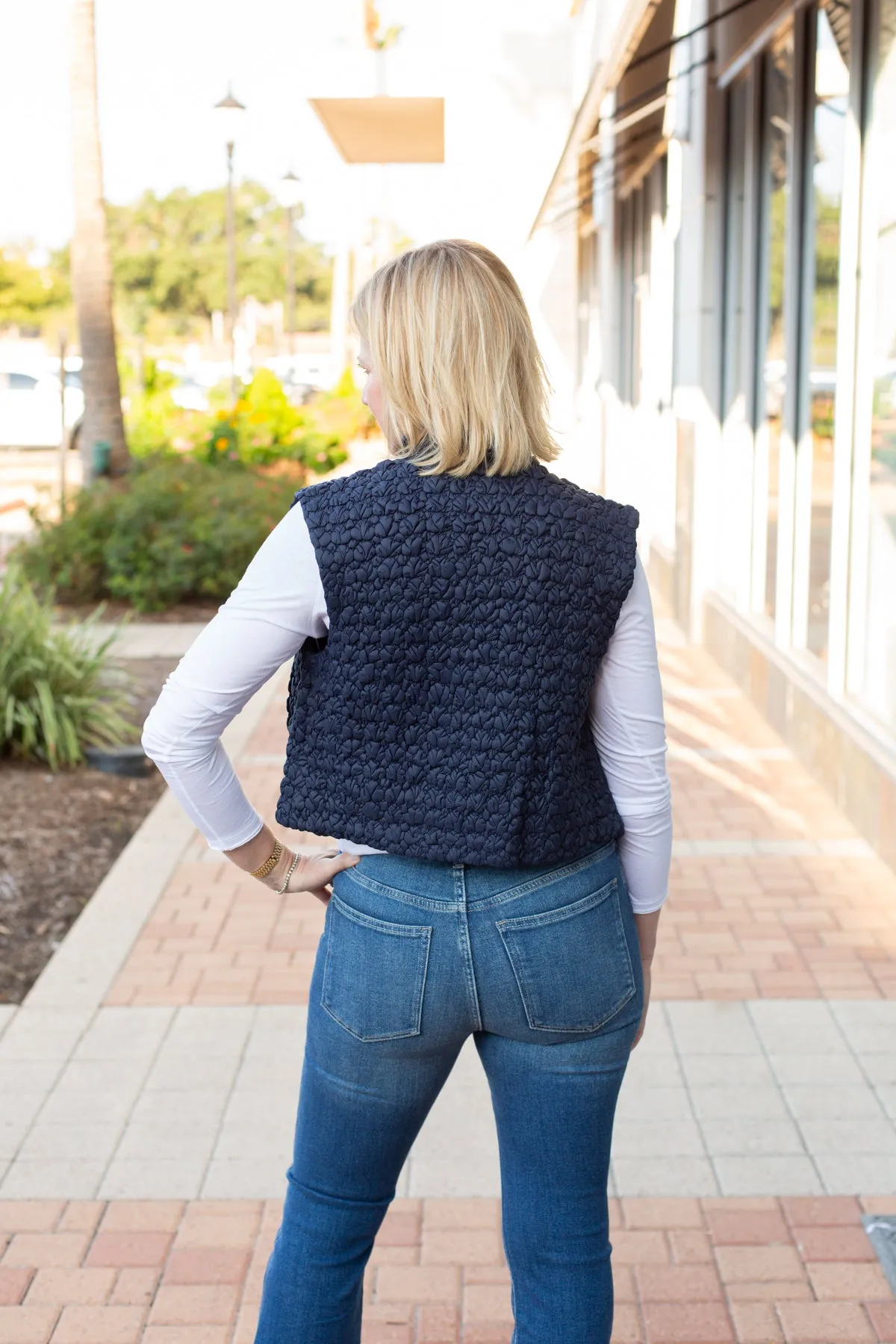 Cropped Quilted Vest sold by French Cuff product image thumbnail 3