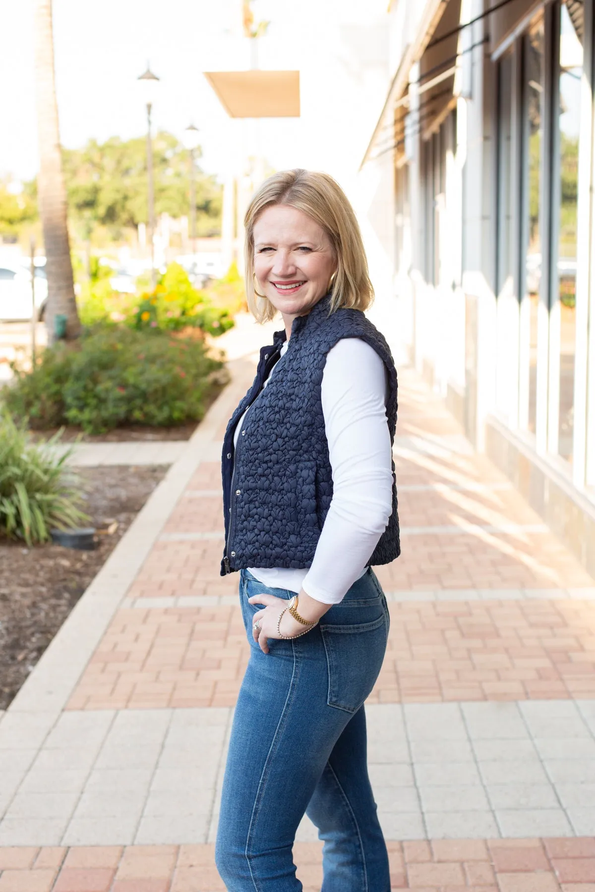 Cropped Quilted Vest sold by French Cuff product image thumbnail 2