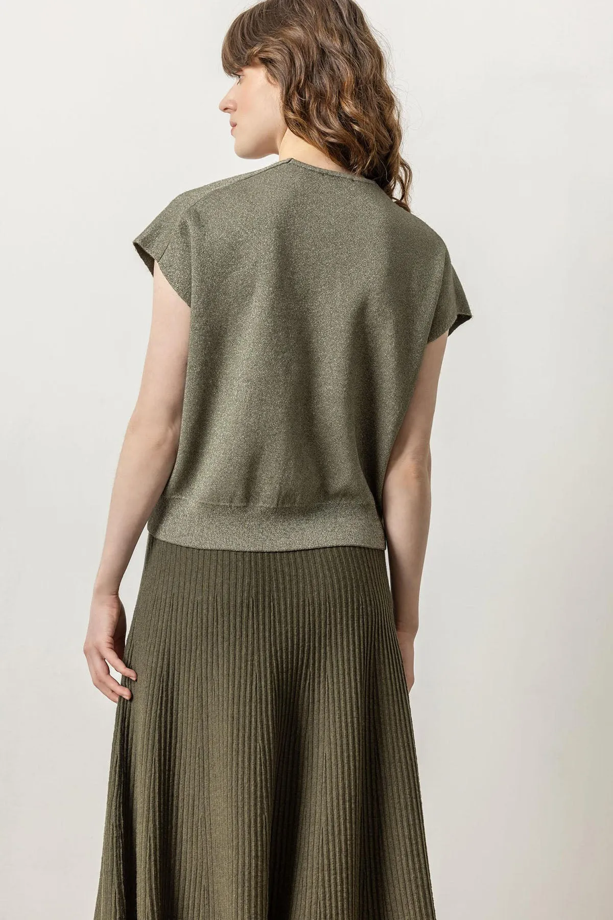 Metallic V-Neck Sweater sold by French Cuff product image thumbnail 3