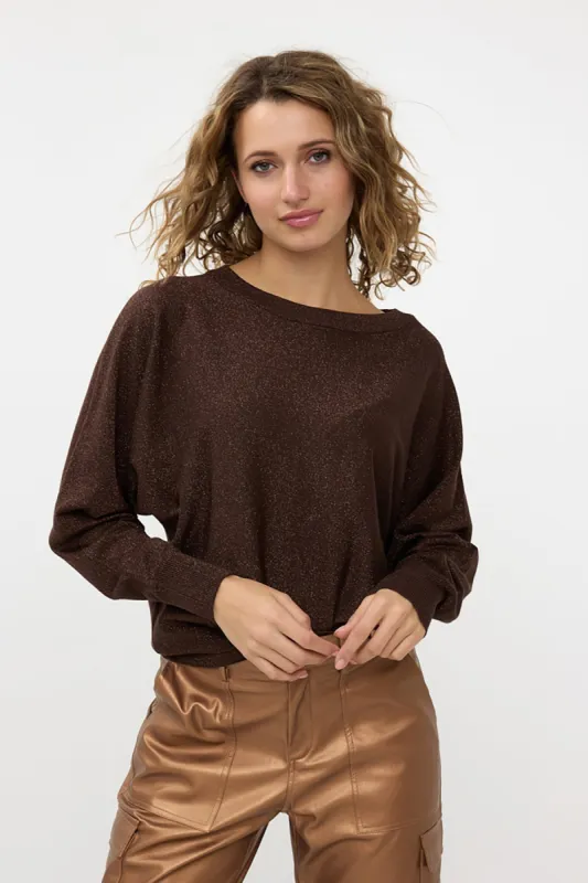 Batwing Lurex Sweater sold by French Cuff