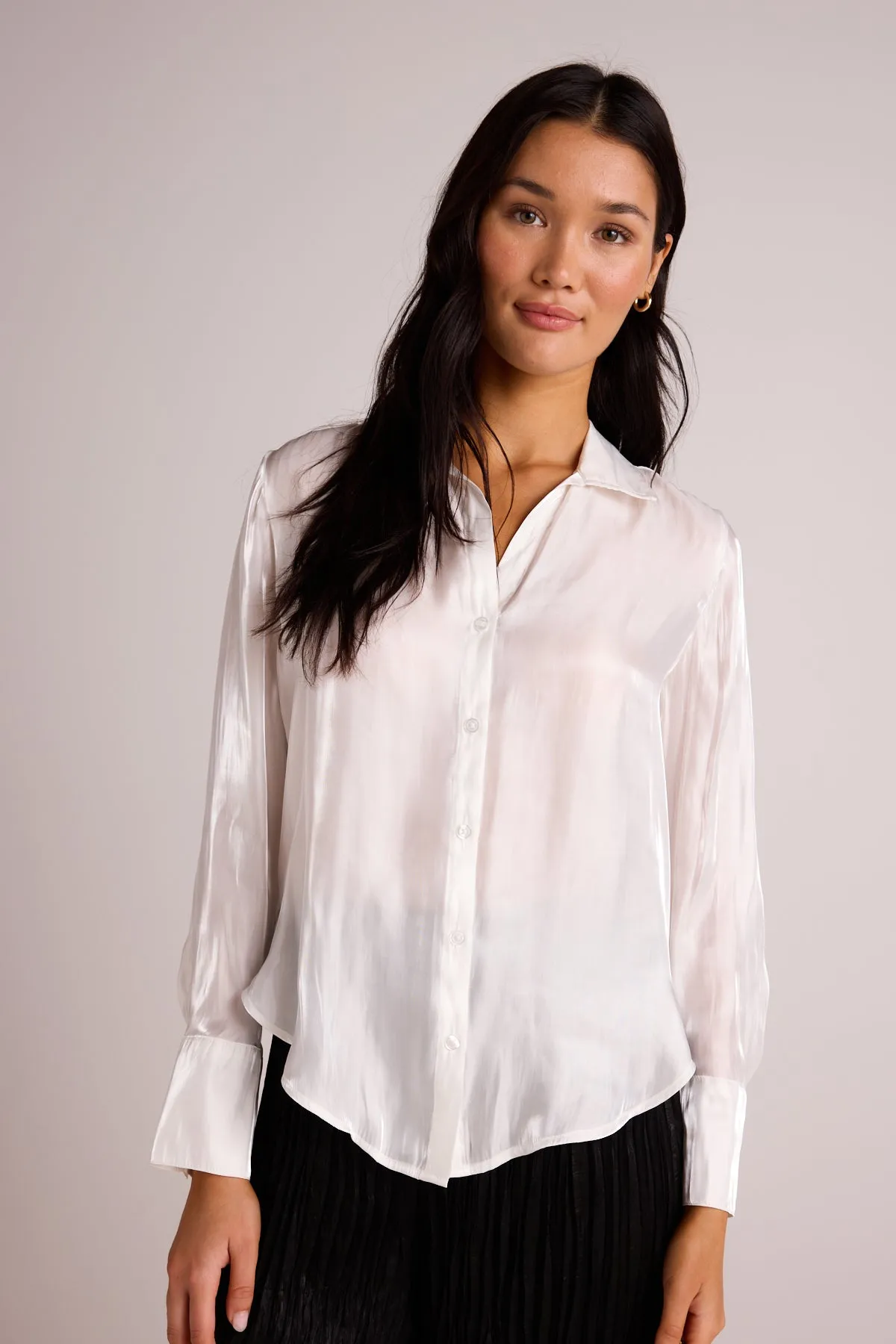 Wide Collar Shirt Tail Button Down sold by French Cuff