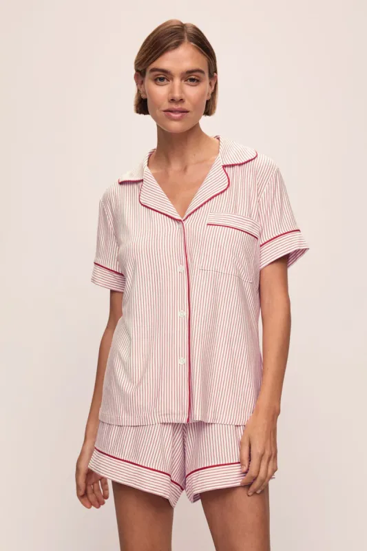 Gisele RLX Stripe Short PJ Set sold by French Cuff