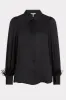 Basic Satin Blouse with Feather Sleeves sold by French Cuff