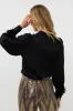 Basic Satin Blouse with Feather Sleeves sold by French Cuff