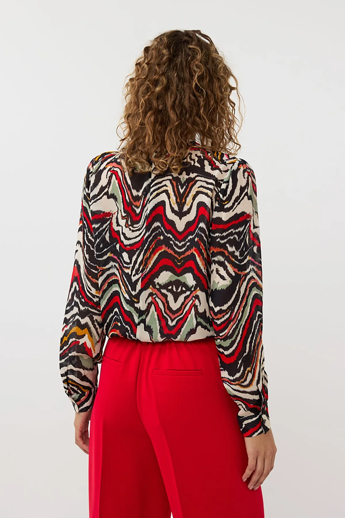 Fancy Neck Waves Blouse sold by French Cuff product image thumbnail 2