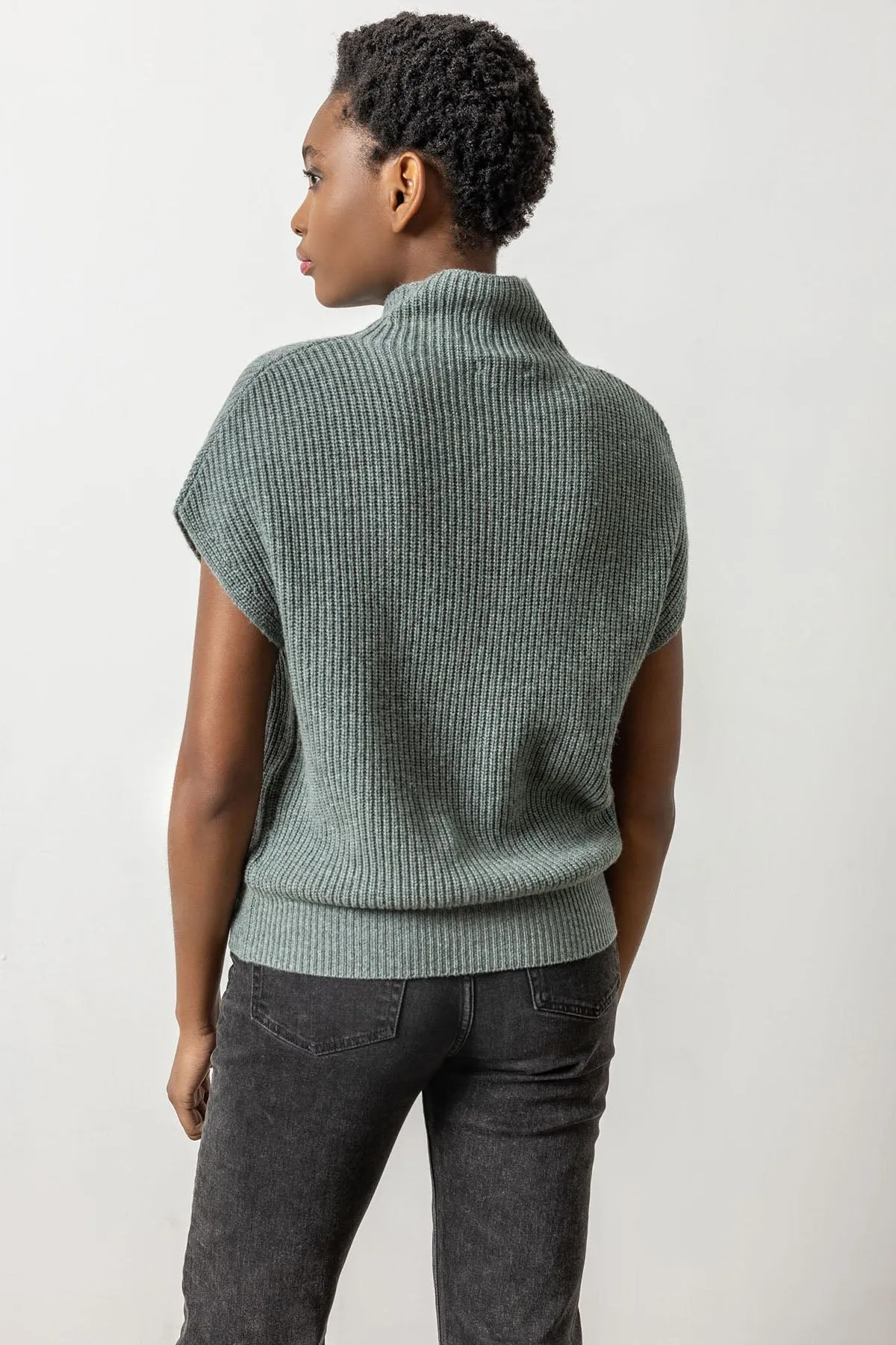 Ribbed Funnel Neck Sweater sold by French Cuff product image thumbnail 2