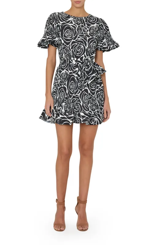 Lumi Printed Pleated Dress sold by French Cuff