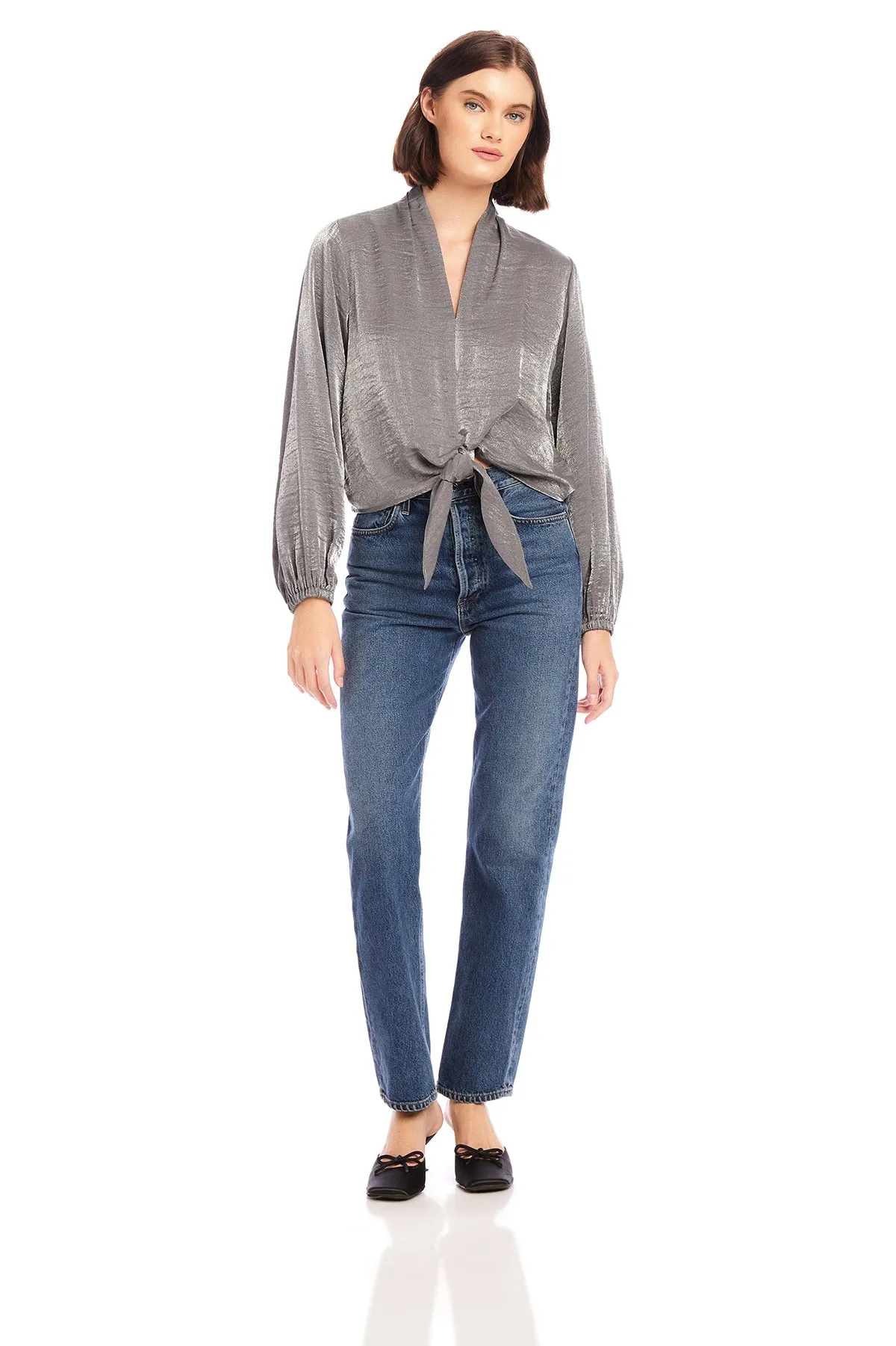 Scarlet Tie Front Top sold by French Cuff product image thumbnail 2