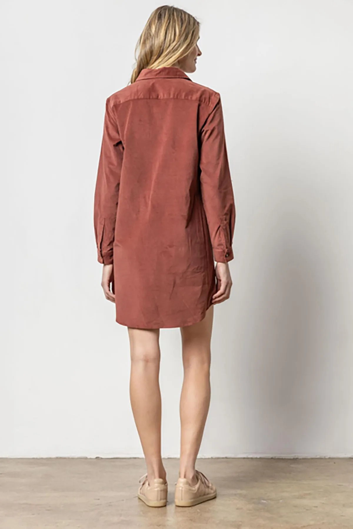 Corduroy Shirt Dress sold by French Cuff product image thumbnail 4