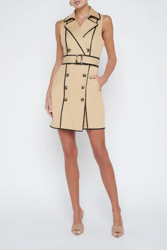 HALE TRENCH MINI DRESS sold by French Cuff