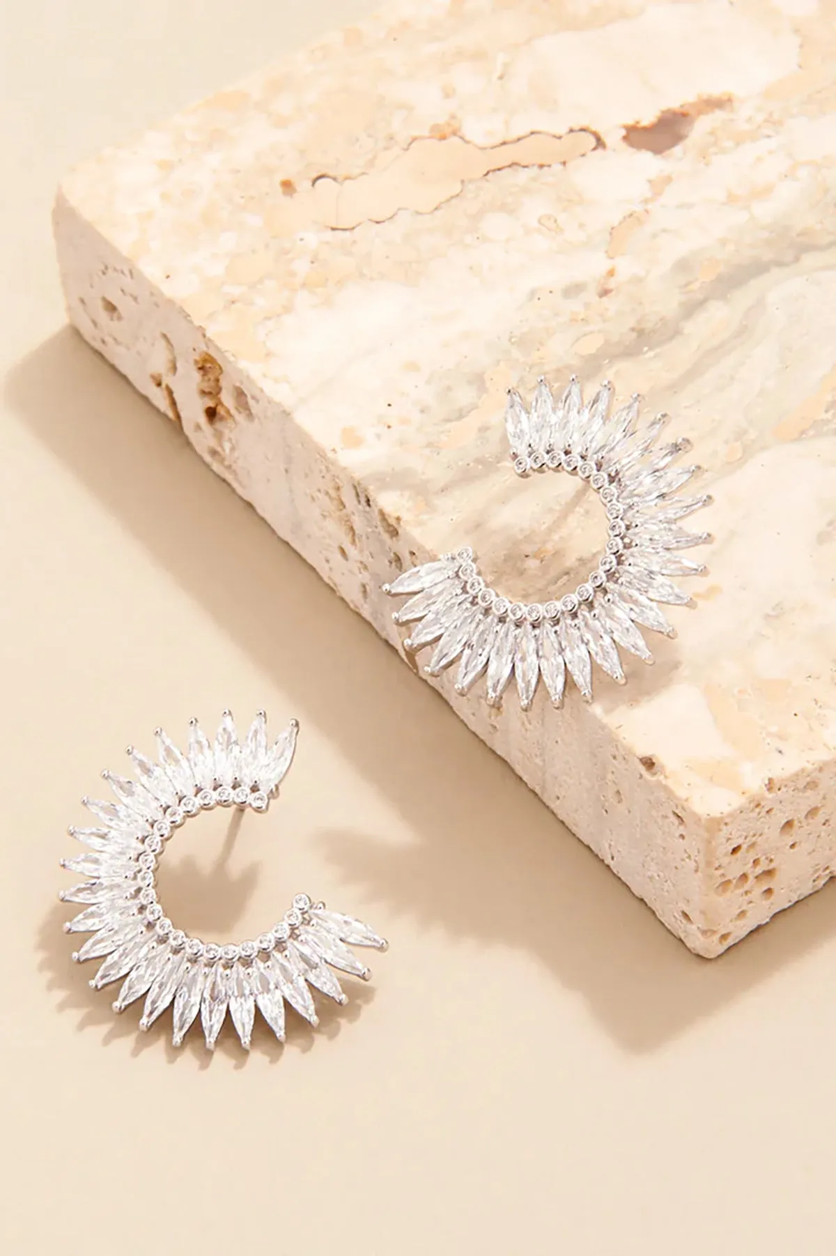 Crystal Madeline Hoop sold by French Cuff