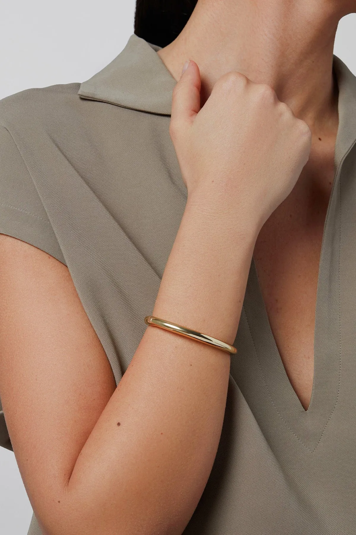 Gia Bangle, Gold sold by French Cuff product image thumbnail 2
