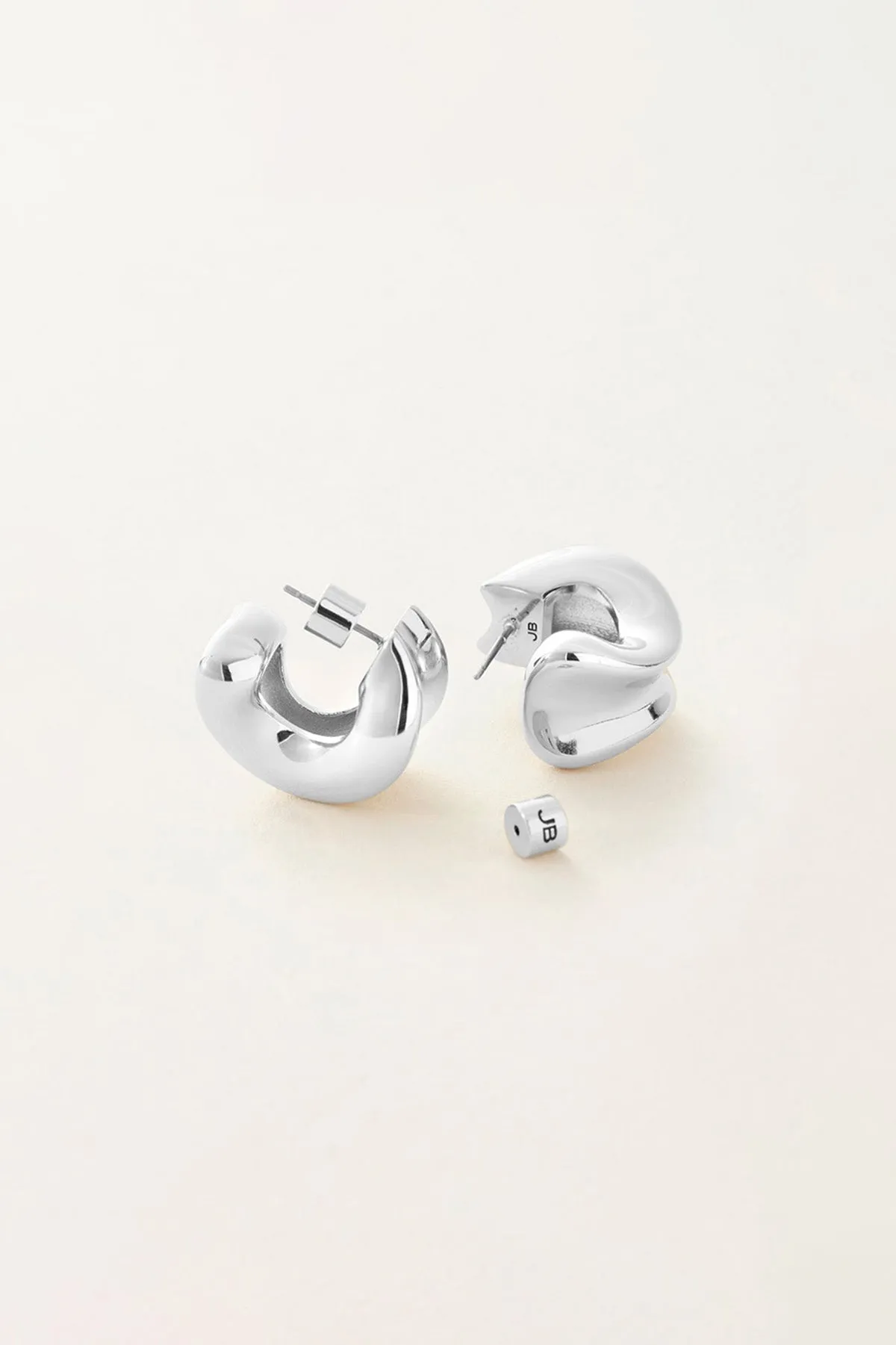 Chunky Dune Hoops, Silver sold by French Cuff