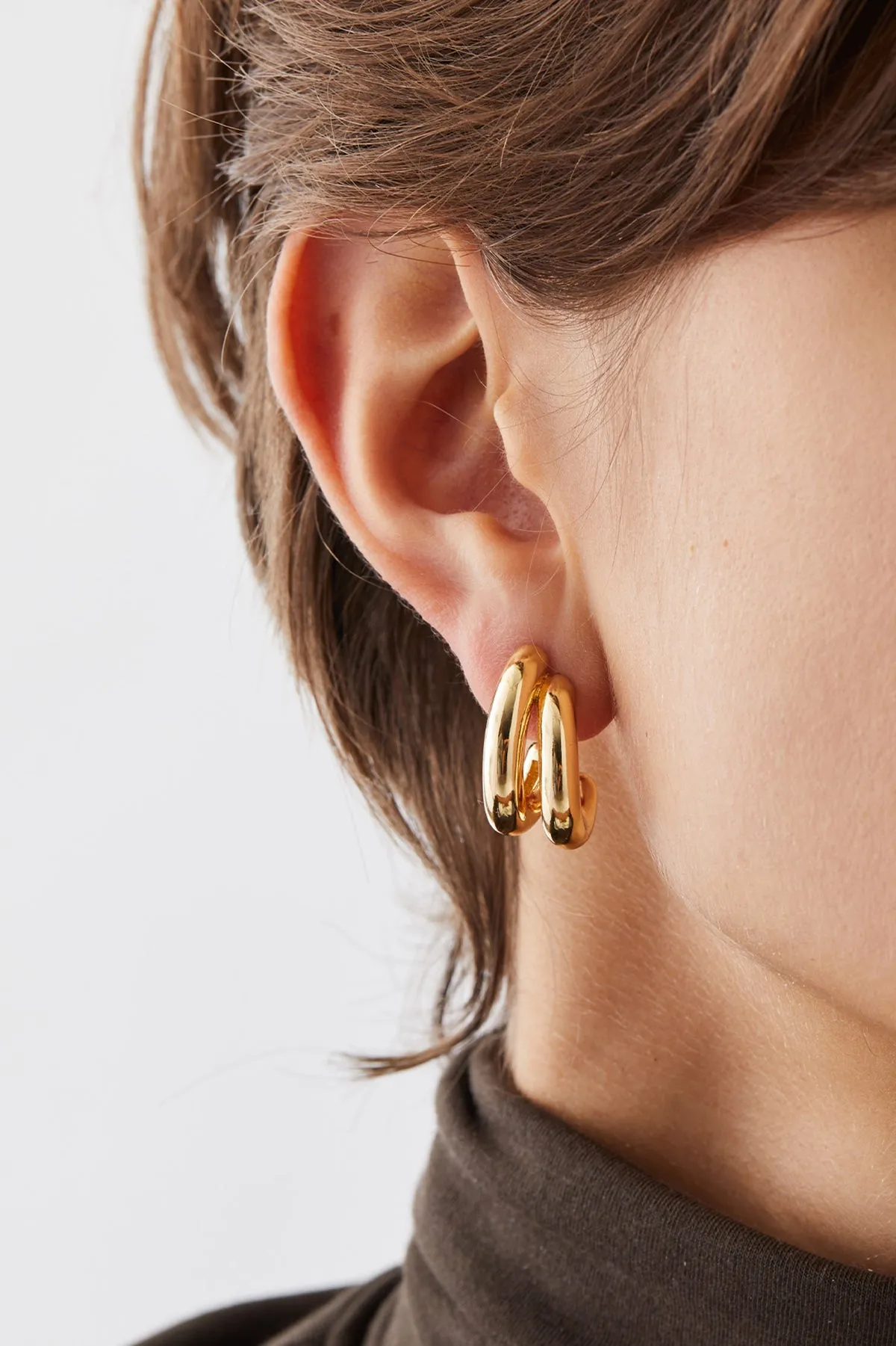 Florence Earrings, Gold sold by French Cuff product image thumbnail 2