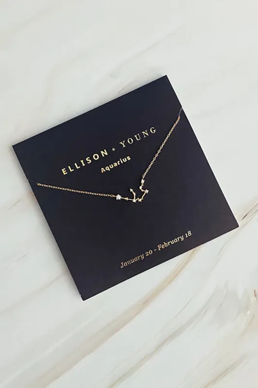Zodiac Collection Necklace, Aquarius sold by French Cuff