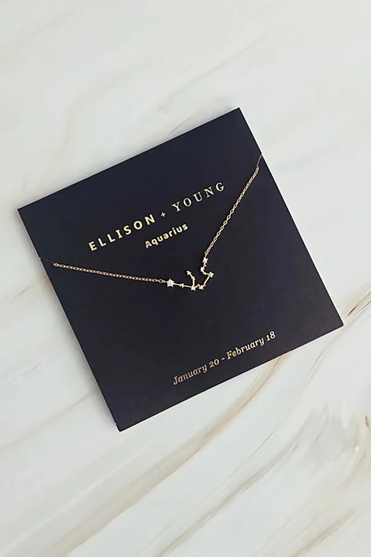 Zodiac Collection Necklace, Aquarius sold by French Cuff