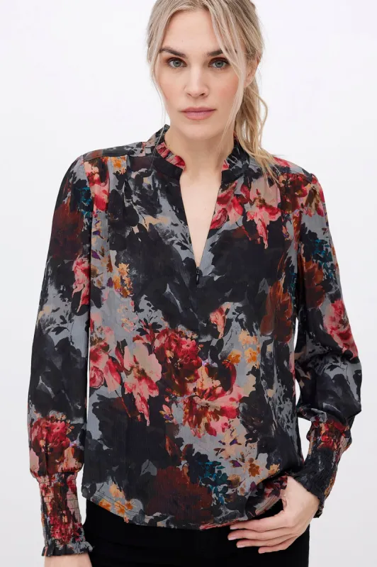 Go Soft Spoken Blouse Print sold by French Cuff