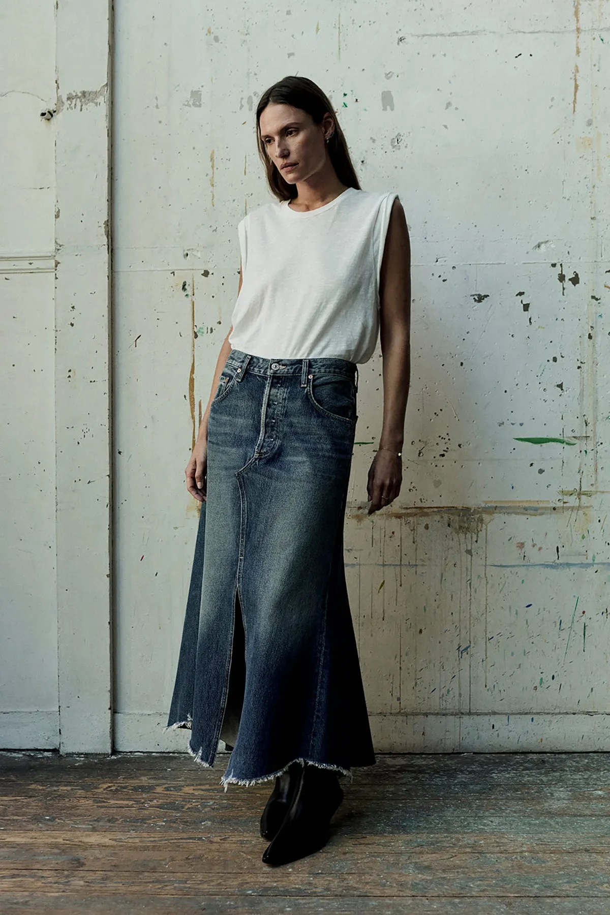 Kelsey Roll Sleeve Tee sold by French Cuff