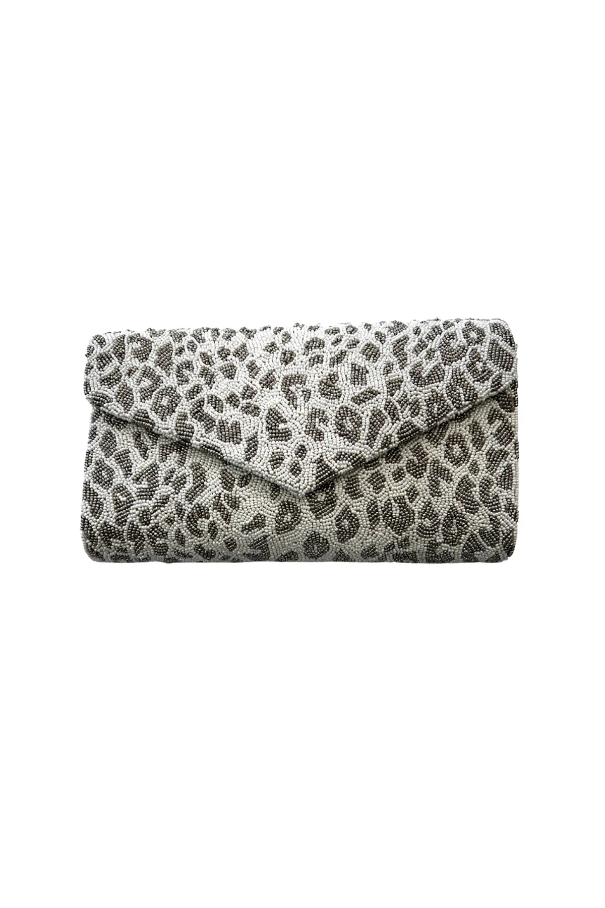Beaded Leopard Clutch sold by French Cuff