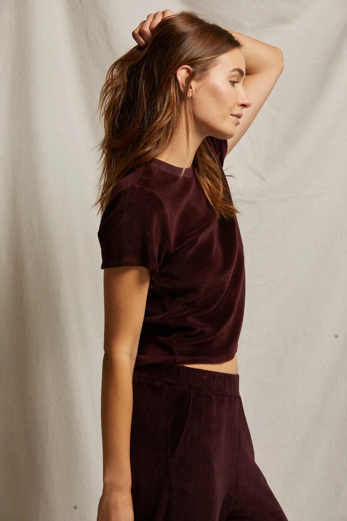 Clara Velour Tee sold by French Cuff product image thumbnail 3
