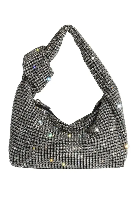 Reena Small Silver Top Handle Bag sold by French Cuff