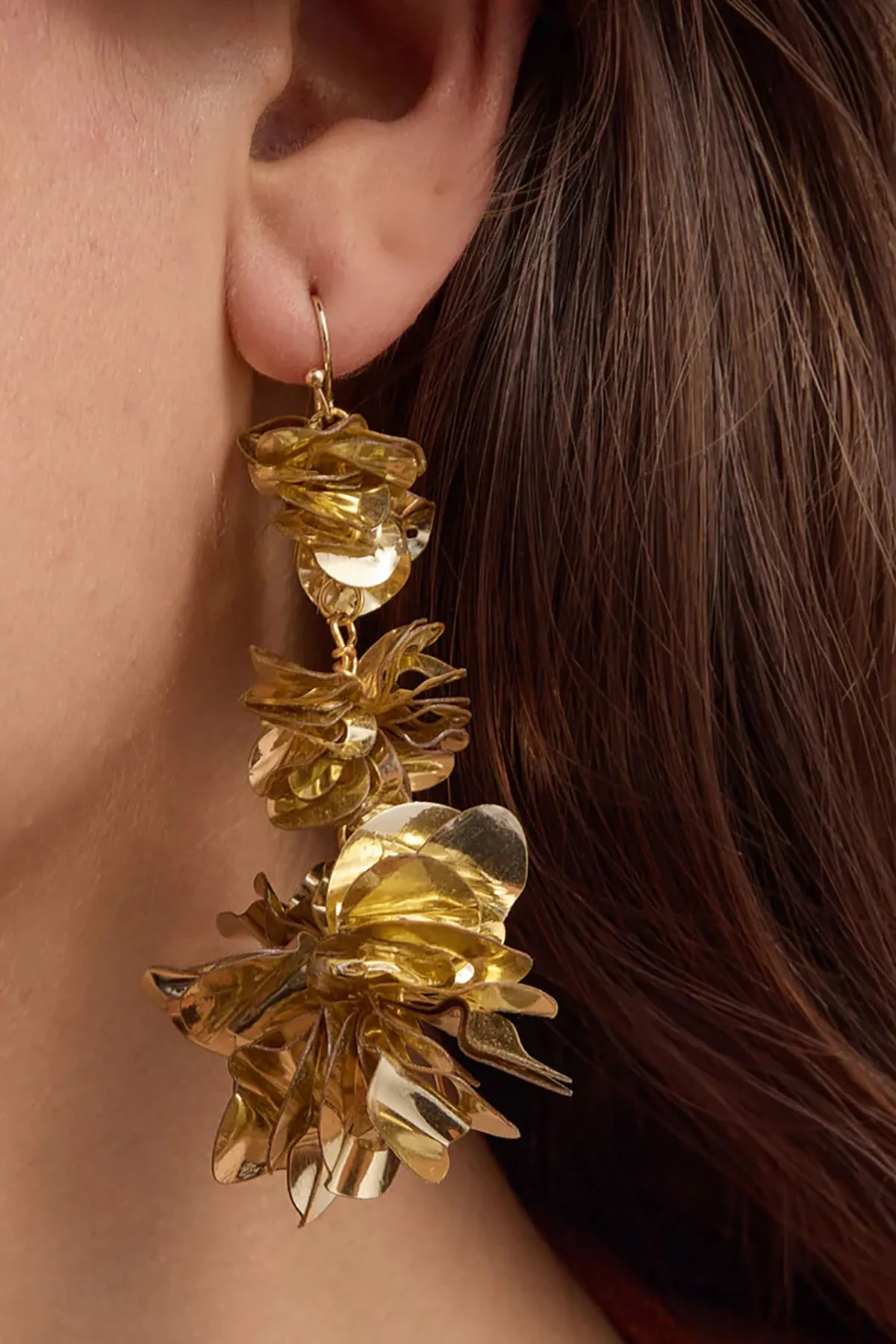 Carmine Triple Drop Earrings sold by French Cuff product image thumbnail 2