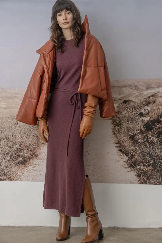 Belted Maxi Column Dress sold by French Cuff