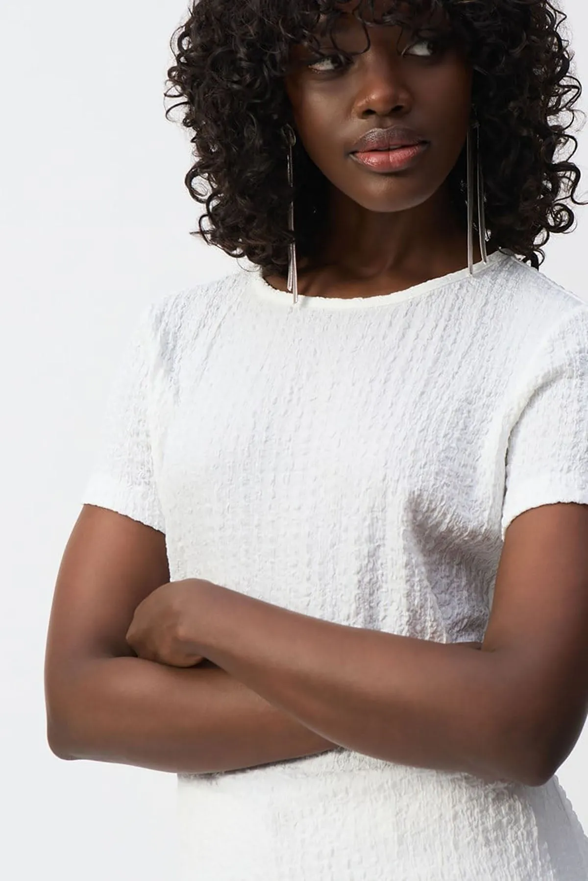 Puckered Knit Fitted Top sold by French Cuff product image thumbnail 2