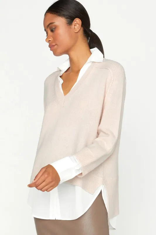 V-neck Layered Pullover sold by French Cuff