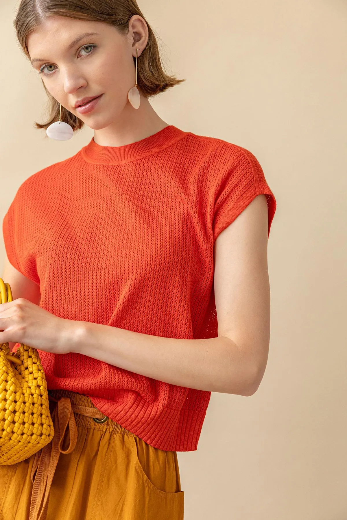 Short Sleeve Crewneck Sweater sold by French Cuff