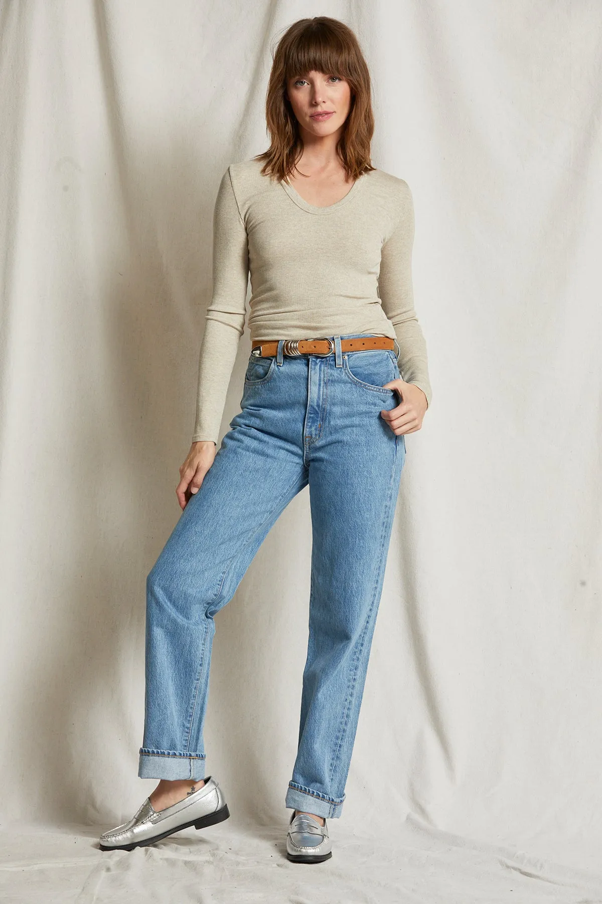 Robyn U Neck Tee sold by French Cuff