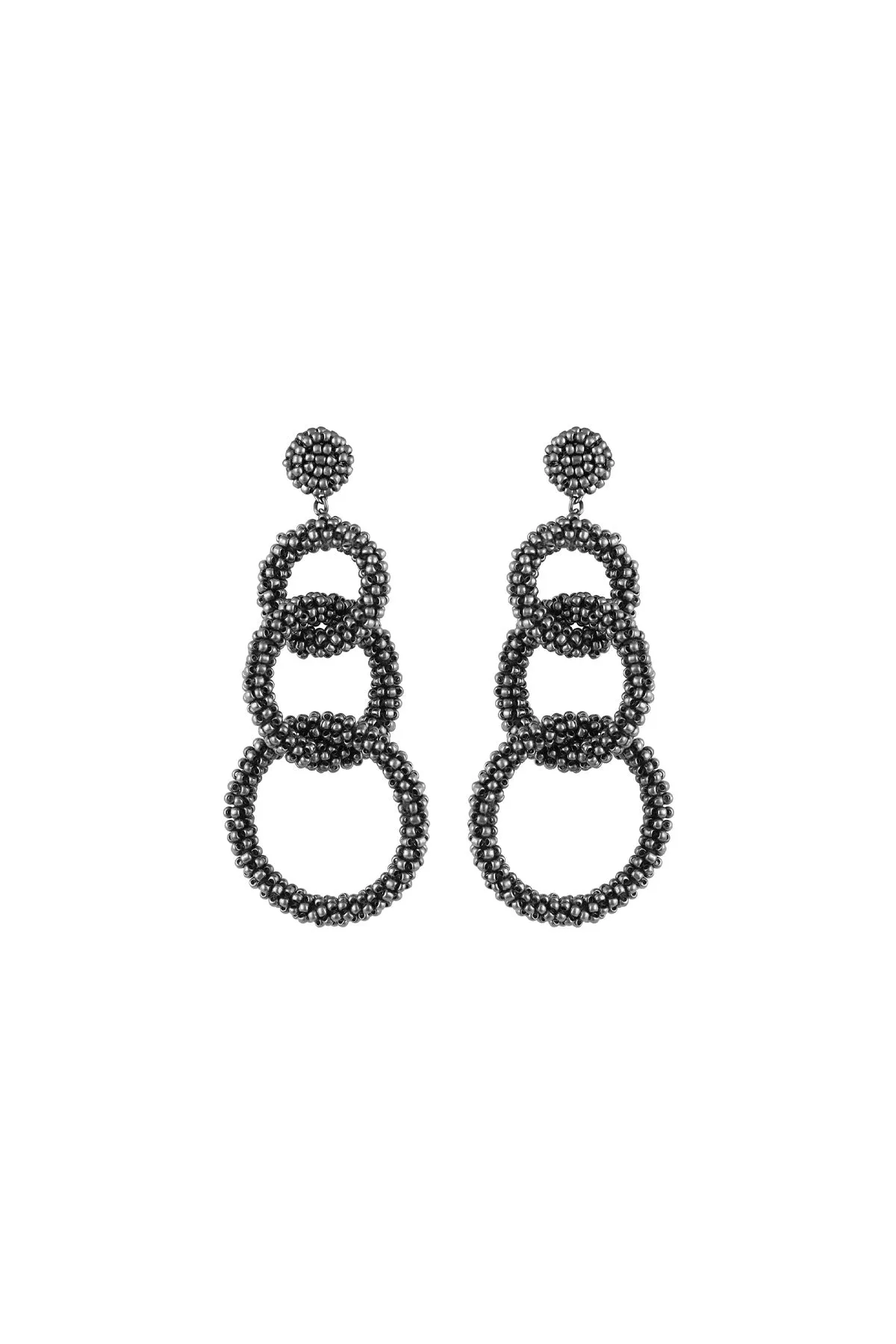 Ember Earrings - Gunmetal sold by French Cuff