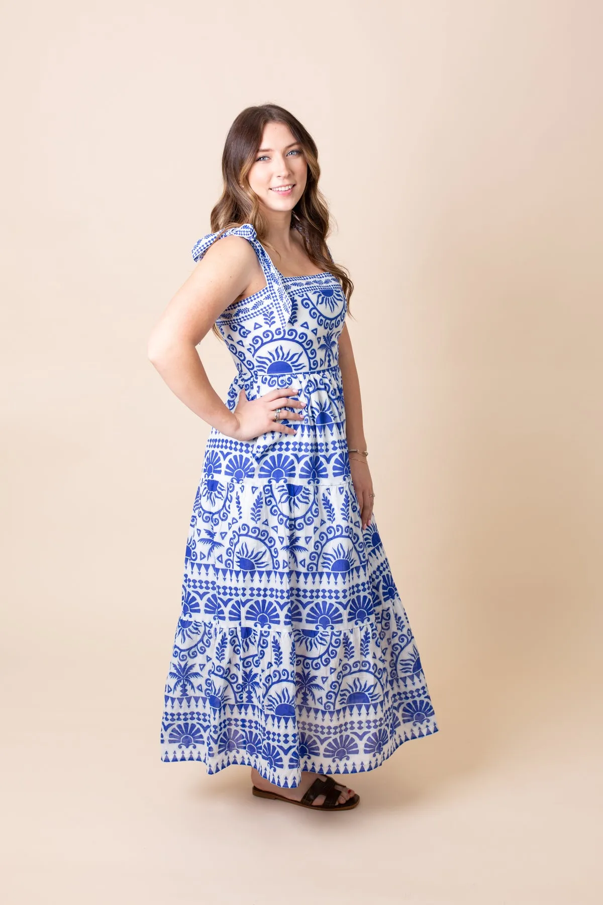 Rivera Tropics Tiered Maxi Dress sold by French Cuff product image thumbnail 2