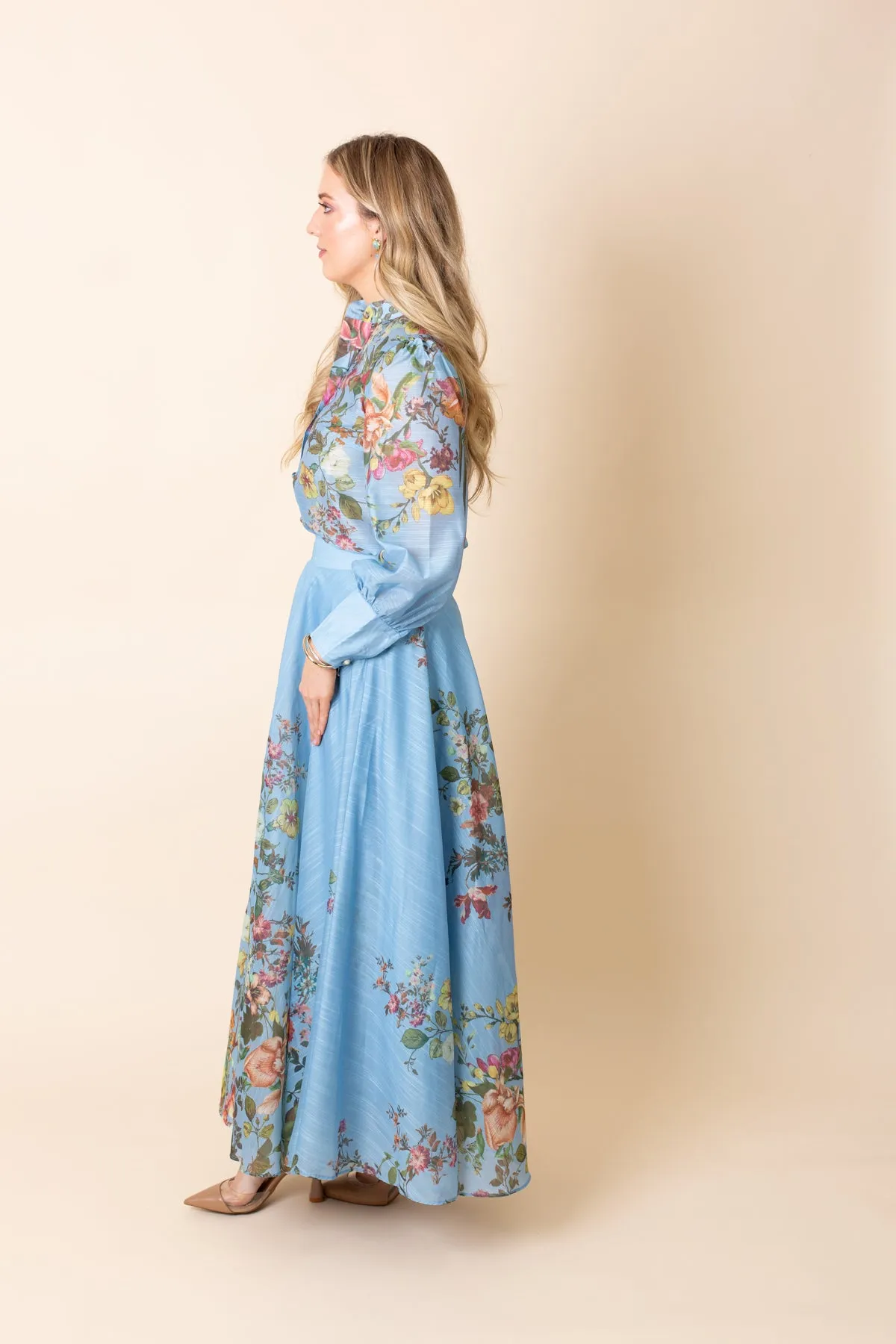 High Waist Floral Print Flared Maxi Skirt sold by French Cuff product image thumbnail 2