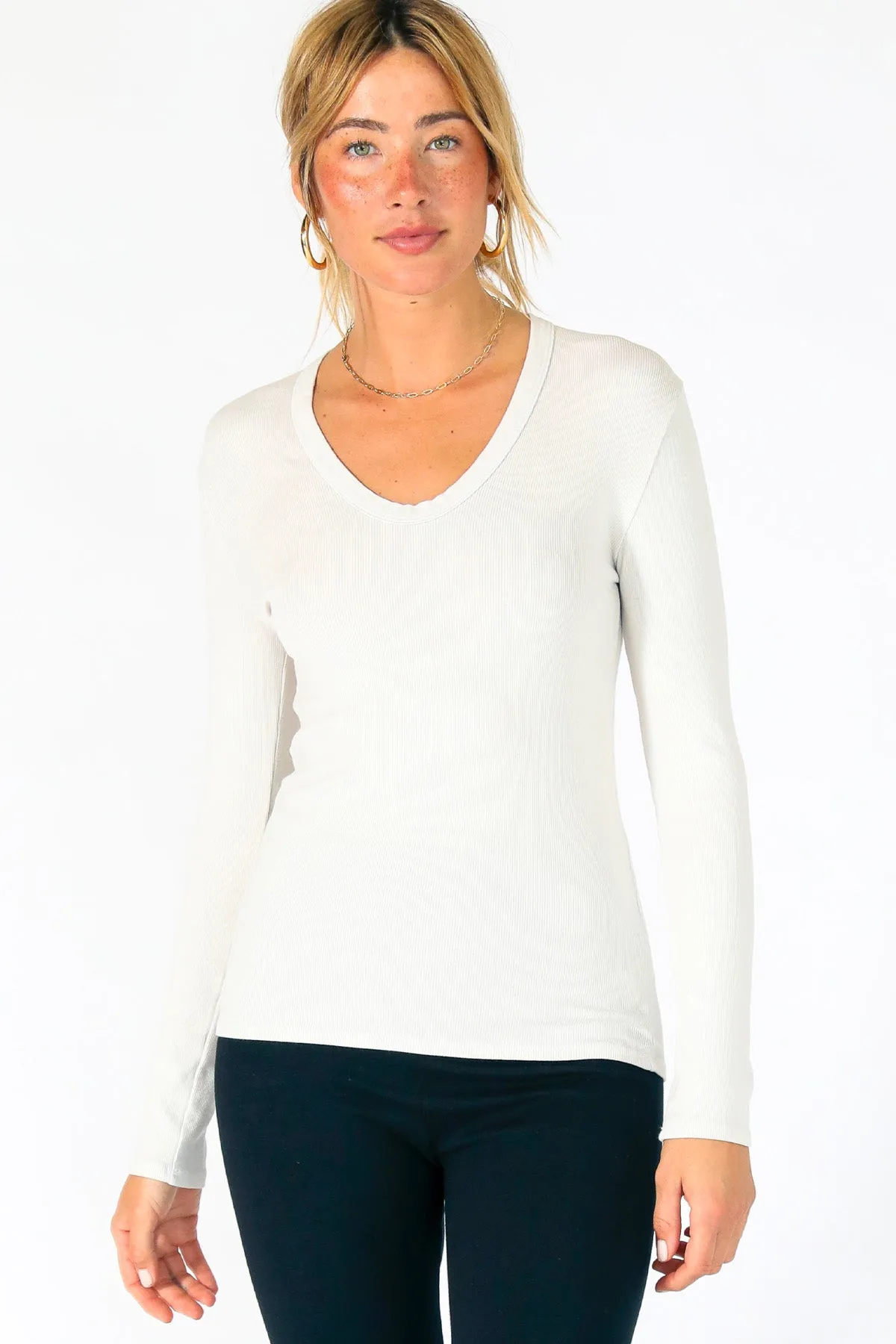 Robyn Long Sleeve U Neck sold by French Cuff product image thumbnail 2